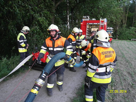 Probe Wasserförderung am 22.5.2014